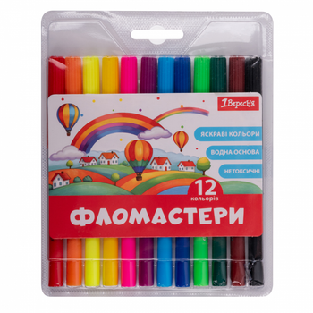 Фломастеры 1Вересня 12 цветов