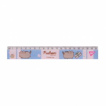 Дитяча лінійка 20 см в школу Pusheen кіт Пушин YES