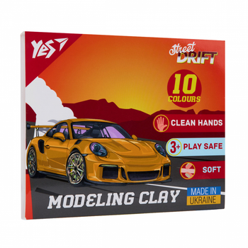 Пластилин Yes Drift King 10 цветов 200 г
