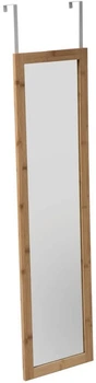 Lustro na drzwi 5five Simply Smart 61252 zawieszane z bambusową ramą 110 x 30 x 1.5 cm Brązowe (3560237560229)