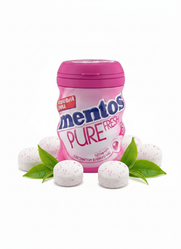 Жевательная резинка Mentos Pure Fresh со вкусом Тутти-Фрутти 56 г, 6 шт/уп без сахара