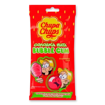Гумка жувальна Chupa Chups з полуничним смаком, 11г