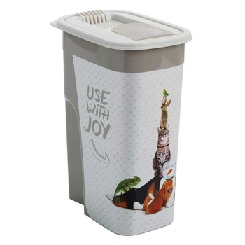 Контейнер для хранения сухого корма котов и собак Rotho MyPet Food Box Flo 4,1 л (7610859184566)