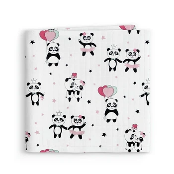 Пеленка Cosas ROSE PANDA Муслин 75х75 см (4822052434437)