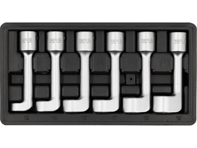 Klucze Yato YT-17618 do przewodów wtryskiwaczy 6 elementów (5906083125690)