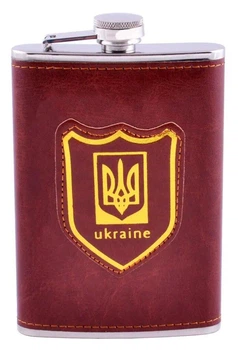 Фляга обтянута кожей Ukraine 270 мл Гранд Презент UKR-5
