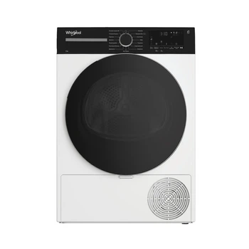 Whirlpool Сушильна машина Whirlpool тепловий насос, 8кг, A++, 54,5см, дисплей, люк чорний, білий