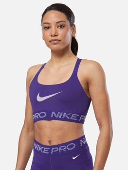 Спортивний топ для фітнесу жіночий Nike W Np Ls Bra Tt Grx IF3973-547 M Фіолетовий (0198481499144)