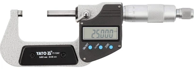 Мікрометр Yato YT-72307 цифровий зовнішній 25-50 мм / 0.001 мм (5906083122354)