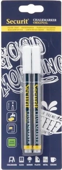 Zestaw markerów kredowych Securit białych 1-2 mm 2 szt BL-SMA100-V2-WHI (8719075280010)