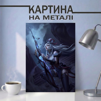 Картина на металле 21х30 (А4) League of Legends — с персонажем Кейтлин (Caitlyn), уникальный подарок