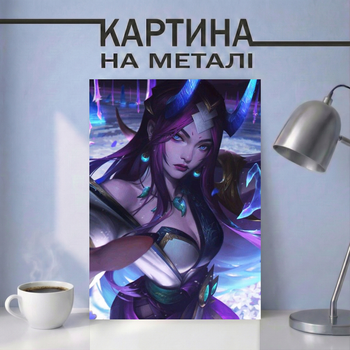 Картина на металі 21х30 (А4) League of Legends — з персонажем Ірелія (Irelia), унікальний подарунок
