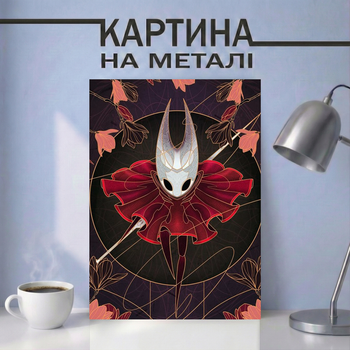 Картина на металле 21х30 (А4) Hollow Knight:Silksong— с персонажем Hornet, уникальный подарок