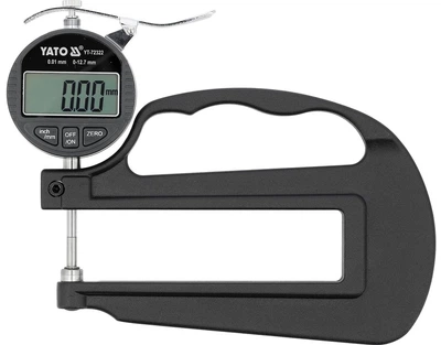 Товщиномір Yato YT-72322 цифровий для листового металу 12.7 / 0.001 мм (5906083122408)
