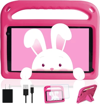 Дитячий планшет 7" Goodtel G7 3+4/64Gb 4 ядра Android 13 5000 mAh + Чехол Pink