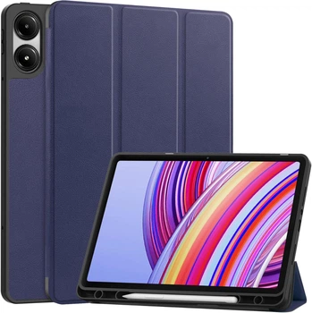 Чехол для планшета BeCover Flexible TPU Mate для Xiaomi Poco Pad/Pad M1 12.1" с креплением для стилуса Deep Blue (BC_711583)