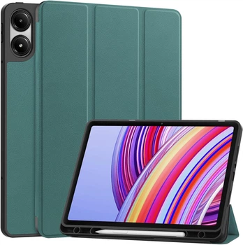 Чехол для планшета BeCover Flexible TPU Mate для Xiaomi Poco Pad/Pad M1 12.1" с креплением для стилуса Dark Green (BC_711584)