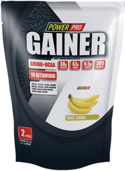 Гейнер для набору маси Power Pro Gainer 2 кг Банан (4820231513010)
