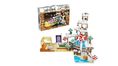 Конструктор Minecraft Зимняя деревня с LED-подсветкой на 2148 деталей (6652)
