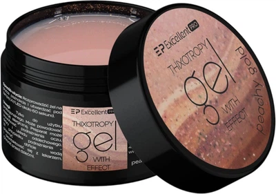 Гель для нарощування нігтів Excellent Pro Thixotropy Peachy Gold 50 г (5903900437745)