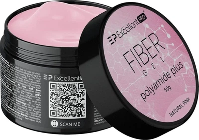 Żel budujący do paznokci Excellent Pro Fiber Polyamide Plus Natural Pink 50 g (5903900445030)