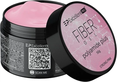 Żel budujący do paznokci Excellent Pro Fiber Polyamide Plus Strong Pink 50 g (5903900445023)