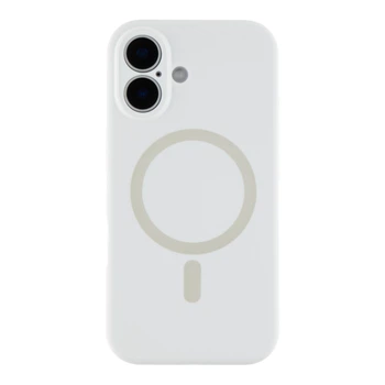 Чохол Premium Glow Silicone Case Full Camera with Magsafe для iPhone 16 White