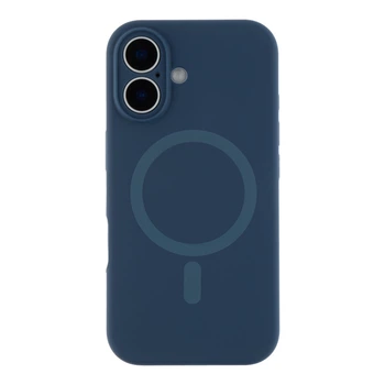 Чохол Premium Glow Silicone Case Full Camera with Magsafe для iPhone 16 Dark blue
