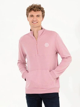 Толстовка на молнии мужская U.S. Polo Assn G081SZ082-000-1455129 2XL Розовая (8682733969599)