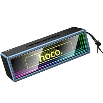 Колонка Bluetooth Hoco HC40 BT speaker Портативна Бездротова Акустика 20W, BT6.0, USB/AUX/FM/TWS, IPX4, LED-підсвітка Чорний