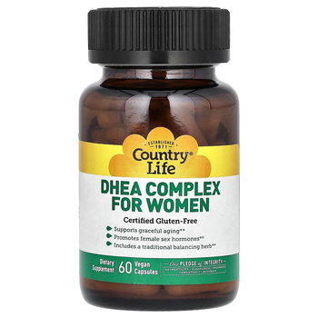 Комплекс ДГЭА для женщин Country Life "DHEA Complex For Women" 25 мг (60 капсул)