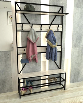 Вешалка для одежды в стиле лофт EcoLoft Аурелия DSP-1353-2