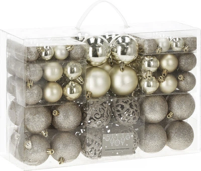 Zestaw bombek choinkowych Springos CA0132 3/4/6 cm 100 szt (5907719410852)