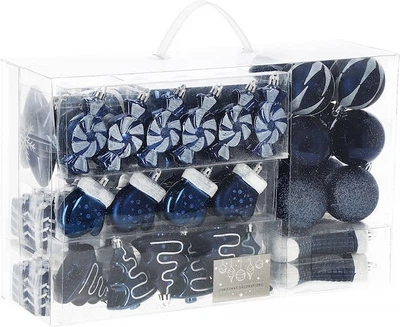 Zestaw bombek choinkowych Springos CA0851 4-10 cm 77 szt (5907719424699)