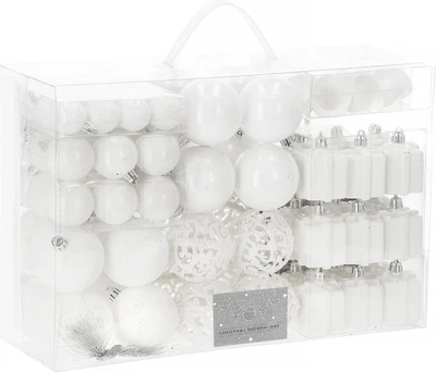 Zestaw bombek choinkowych Springos CA0858 4/5/6/7/19 cm 101 szt (5907719424767)