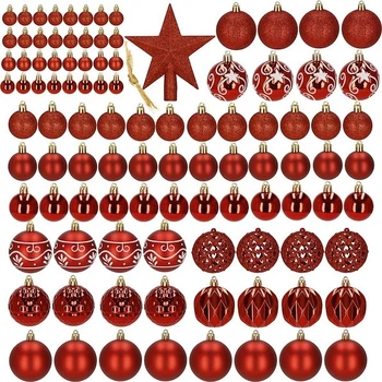 Zestaw bombek choinkowych Springos CA1159 3/4/6 cm 101 szt (5907719461274)