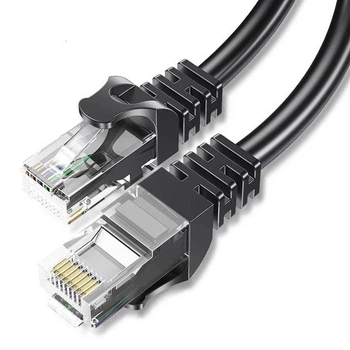 Патч-корд ESSAGER TopSpeed RJ-45 Cat6 STP 1Гбит/с Round Cable 15m Black (EXCWXY-JSE01)