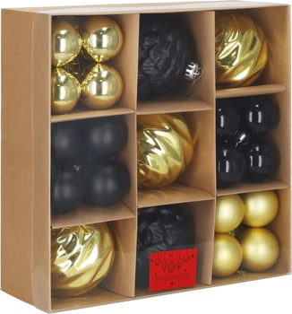 Набір ялинкових кульок Springos CA0962 6/12 см 37 шт (5908455301282)