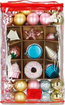 Набір ялинкових кульок Springos CA0977 3.5-6.5 см 69 шт (5908455301435)