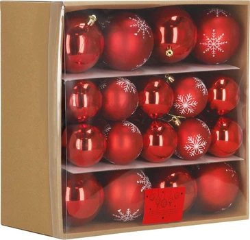 Набір ялинкових кульок Springos CA0973 5.5/7 см 36 шт (5908455301398)