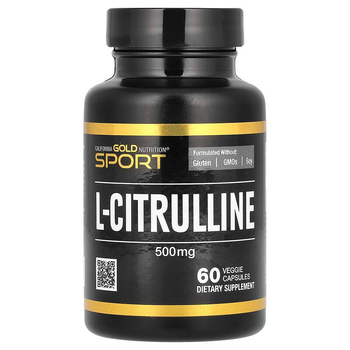L-Цитрулін California GOLD Nutrition "L-Citrulline" Kyowa Hakko, 500 мг (60 рослинних капсул)
