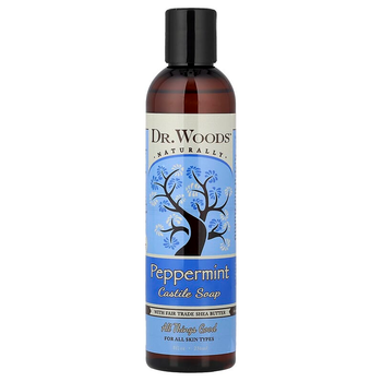 М'ятна кастильське мило Dr. Woods "Peppermint Castile Soap" з маслом ши (236 мл)