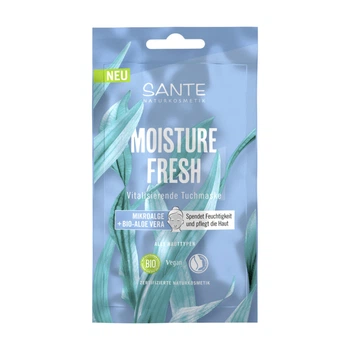 БИО-Маска тканевая для увлажнения лица с микроводорослями и алоэ MOISTURE FRESH SANTE 16 мл 4025089005650