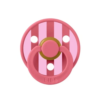 Пустушка BIBS Studio Colour Latex size 1 (0-6 m), Block Coral/Baby Pink