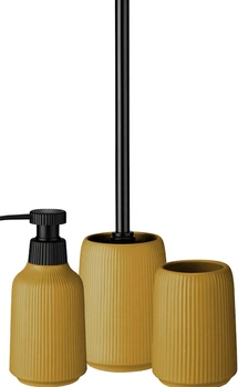 Набір аксесуарів для ванної кімнати Kadax Mataro Жовтий (K12167)