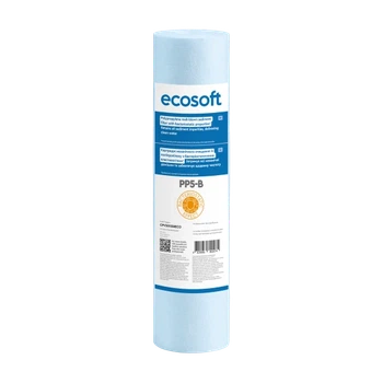 Картридж полипропиленовый Ecosoft PP5-B бактерицидный Ø60x250 мм 5mcr 45°C (CPV25105BECO)