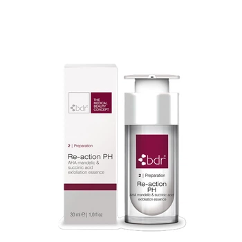Пілінг для обличчя AHA мигдальною та бурштиновою кислотами BDR Re-action PH 30 ml