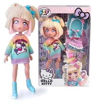 Ігровий набір 4SF MANGA DOLLS серії "Hello Kitty" – СТИЛЬНА ЦУКЕРОЧКА-ЄДИНОРІГ (з аксес.)