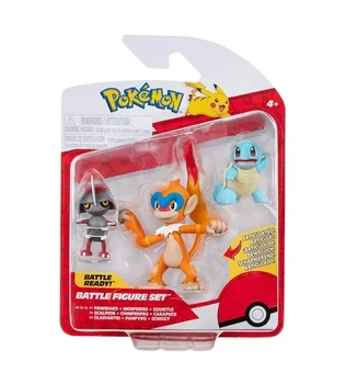 Набір ігрових фігурок POKEMON W18 - ПОНЬЯРД, СКВІРТЛ, МОНФЕРНО
