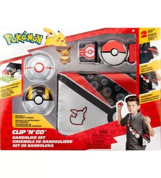 Ігровий набір POKEMON W5 - СПОРЯДЖЕННЯ ТРЕНЕРА ІВІ (2 покеболи, пояс, фігурка, сумка для м'ячів)